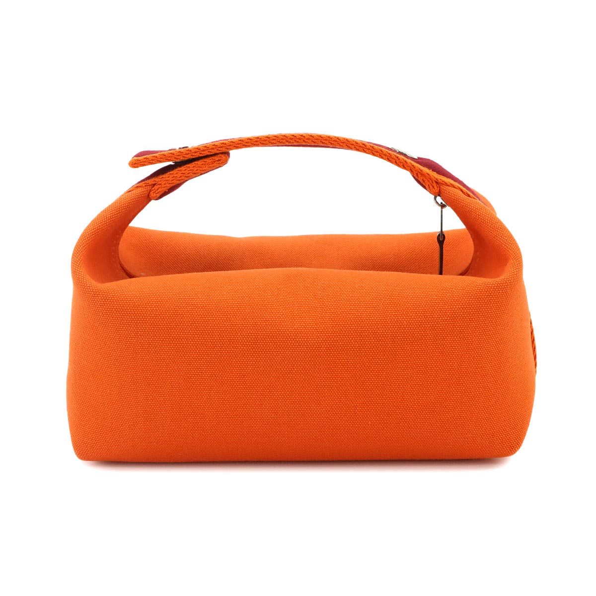 Bride a Brac PM Hand Bag Toile H Feu Orange Rouge H Pouch