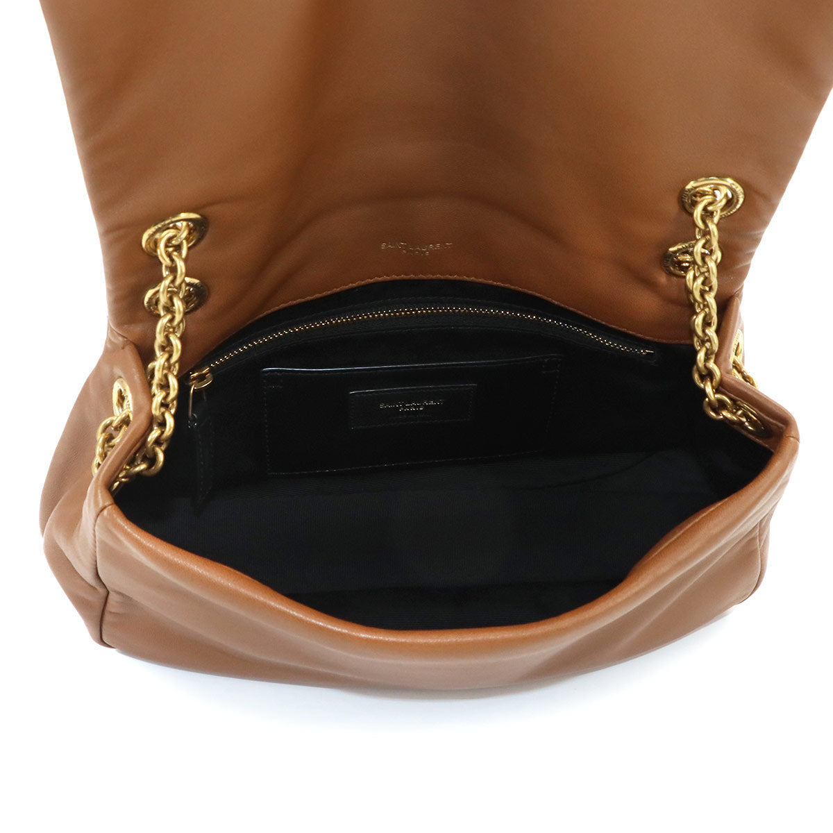 Jamie Chain Shoulder Bag Leather Brown 763475 Purse