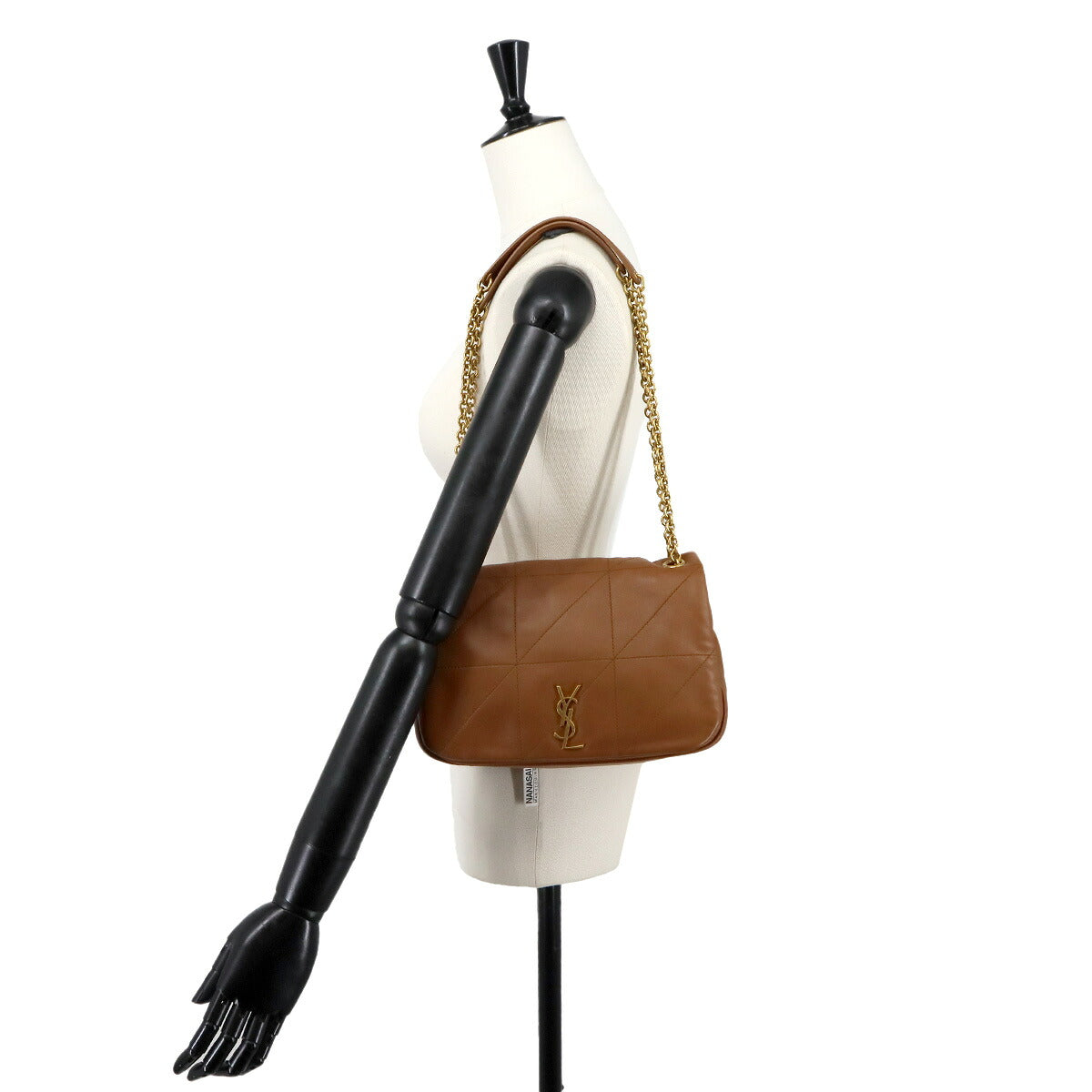 Jamie Chain Shoulder Bag Leather Brown 763475 Purse