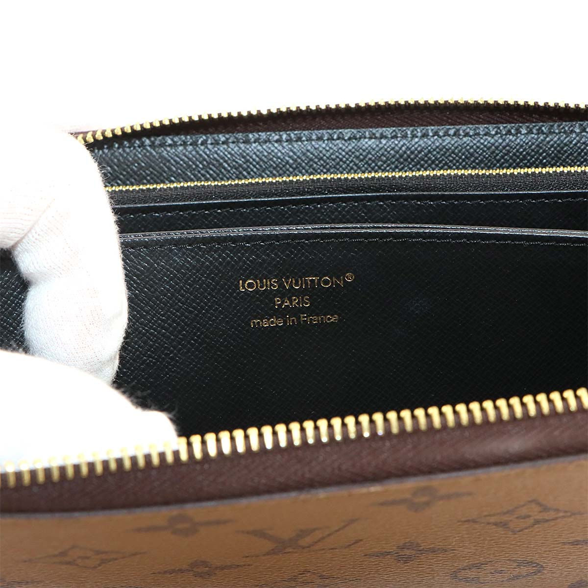 Monogram Reverse Zippy Wallet Brown M82444 Purse
