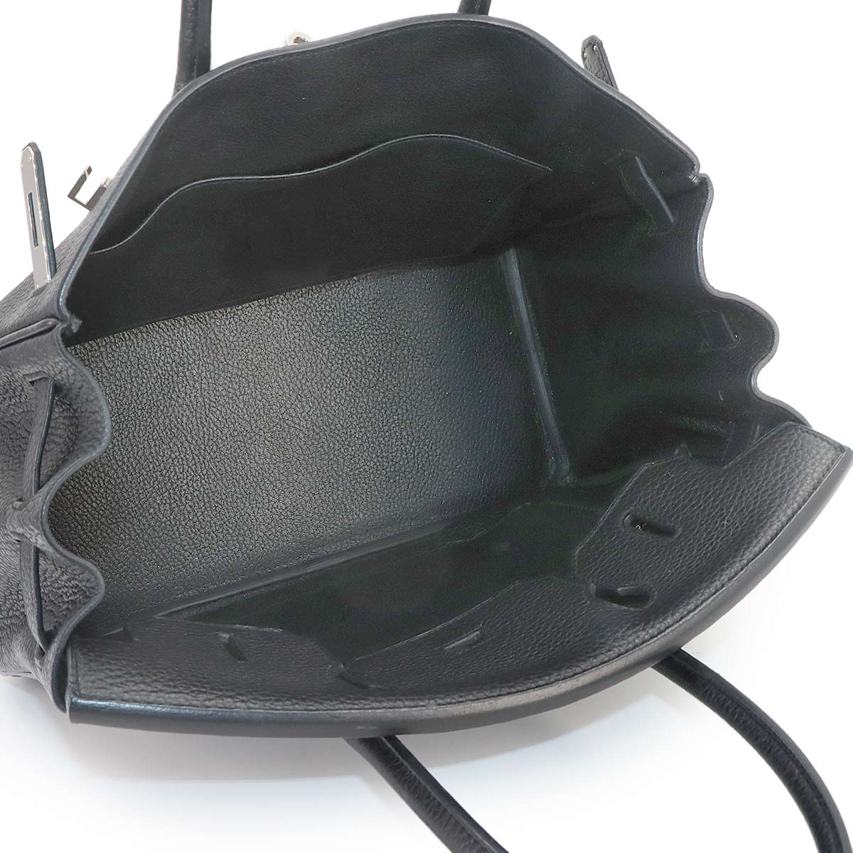 Birkin 30 Taurillon Clemence Black Hand Bag Purse