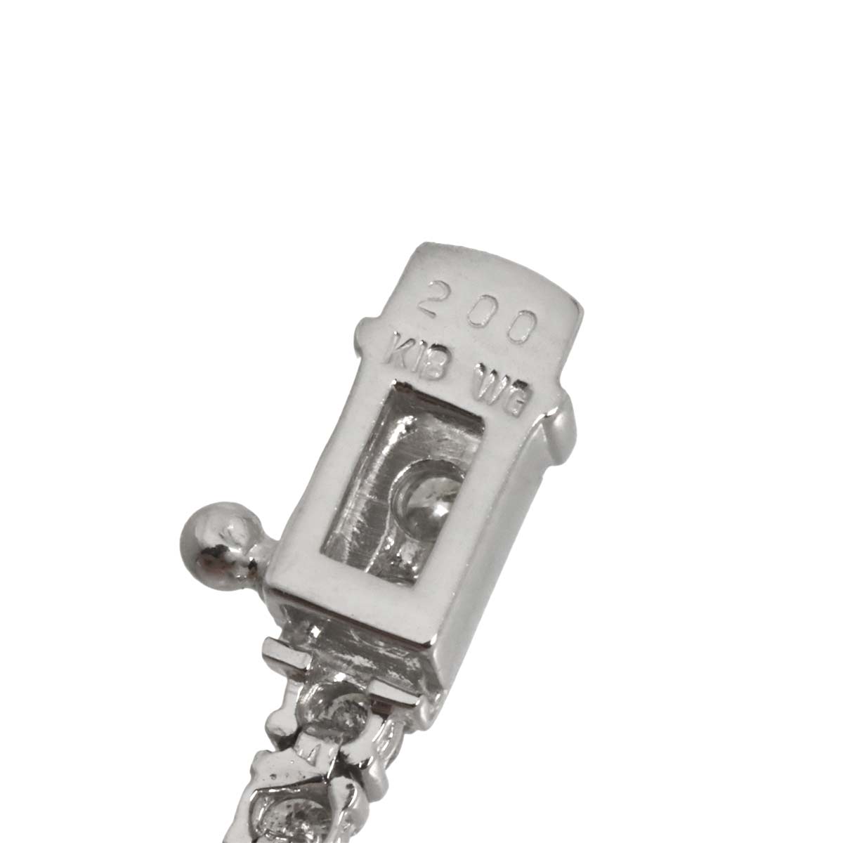 Diamond 2.00ct Bracelet 18K K18 WG White Gold 750