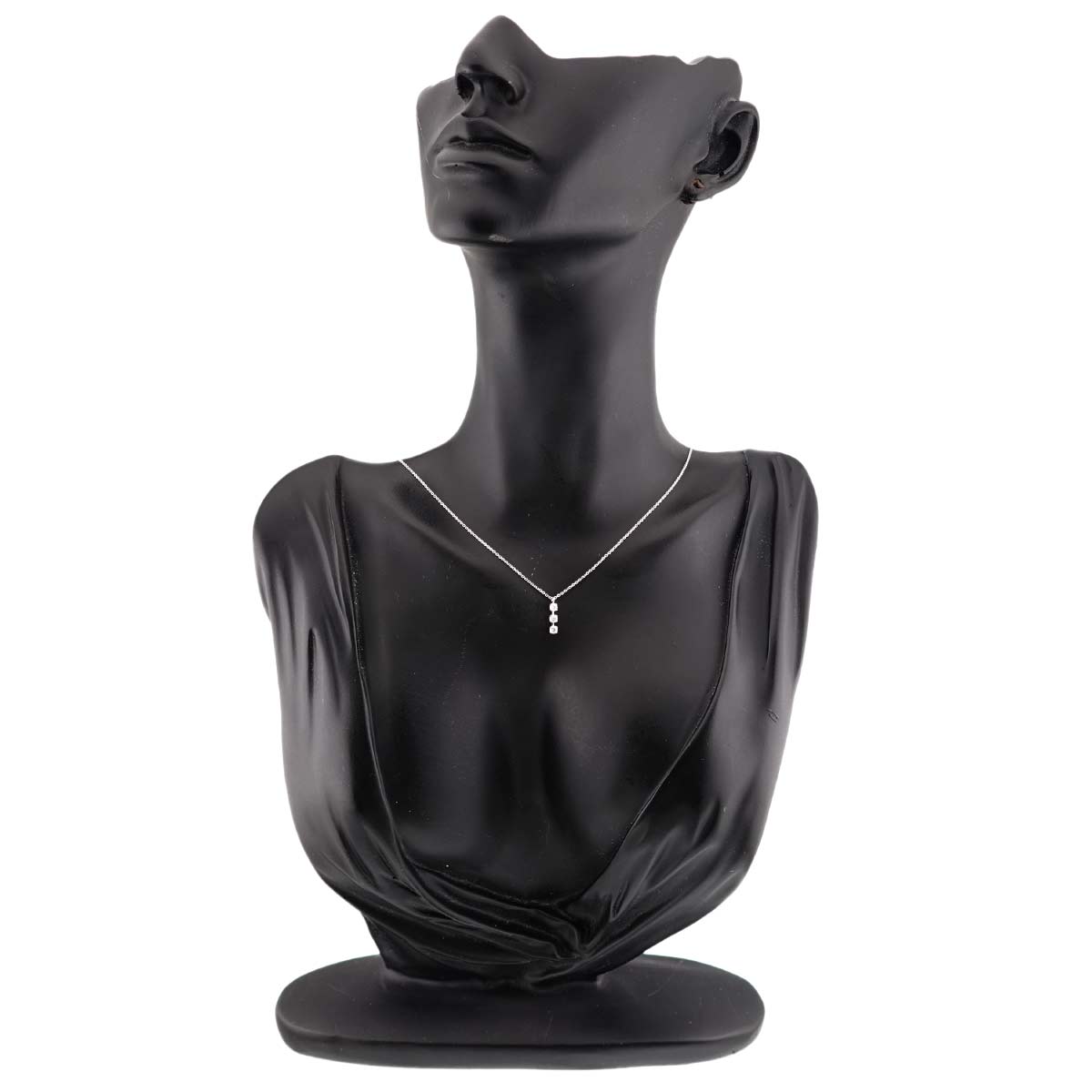Diamond 0.16ct Necklace 18K WG White Gold 750