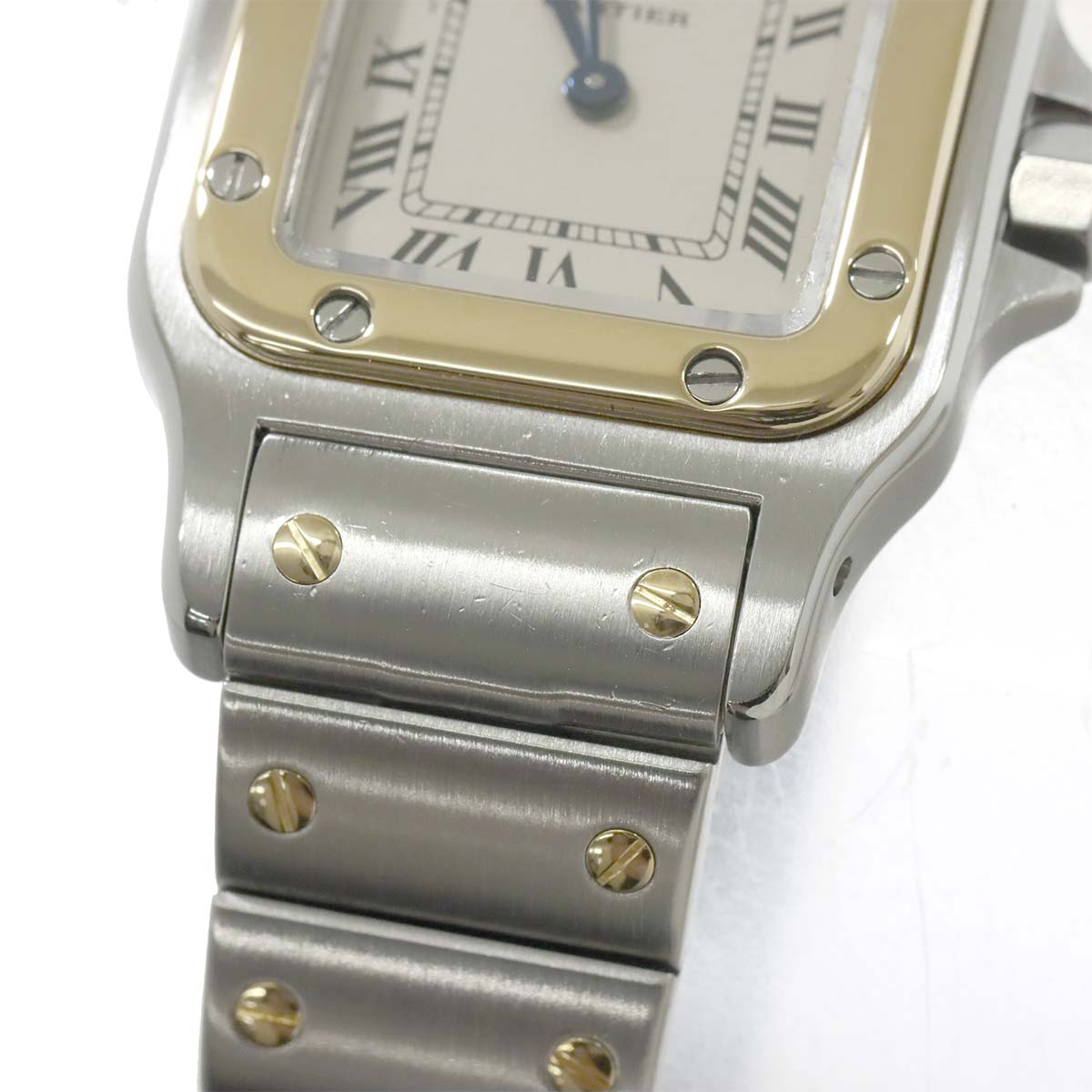 Santos Galbee W20012C4 750 YG Cream Dial Ladies Watch