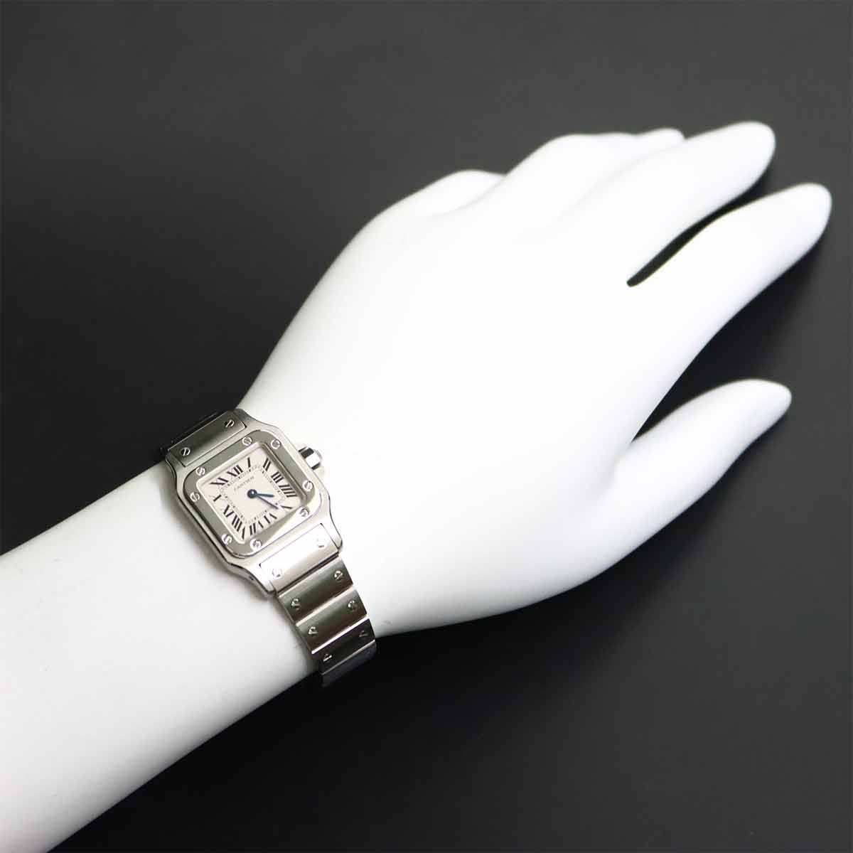 Santos Galbee SM W20056D6 Cream Dial Quartz Ladies Watch
