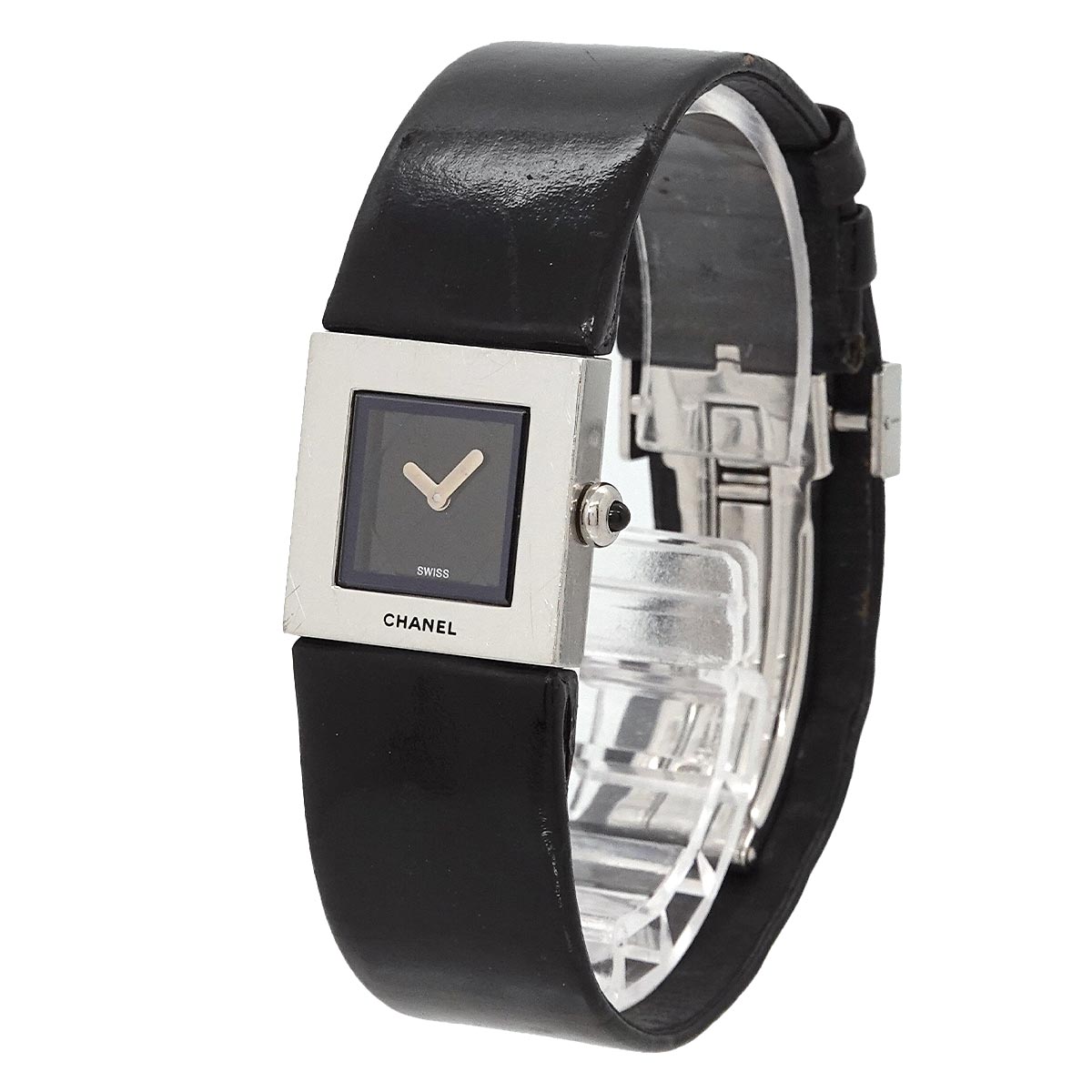 Matelasse H0116 Quartz Black Dial Ladies Vintage Watch