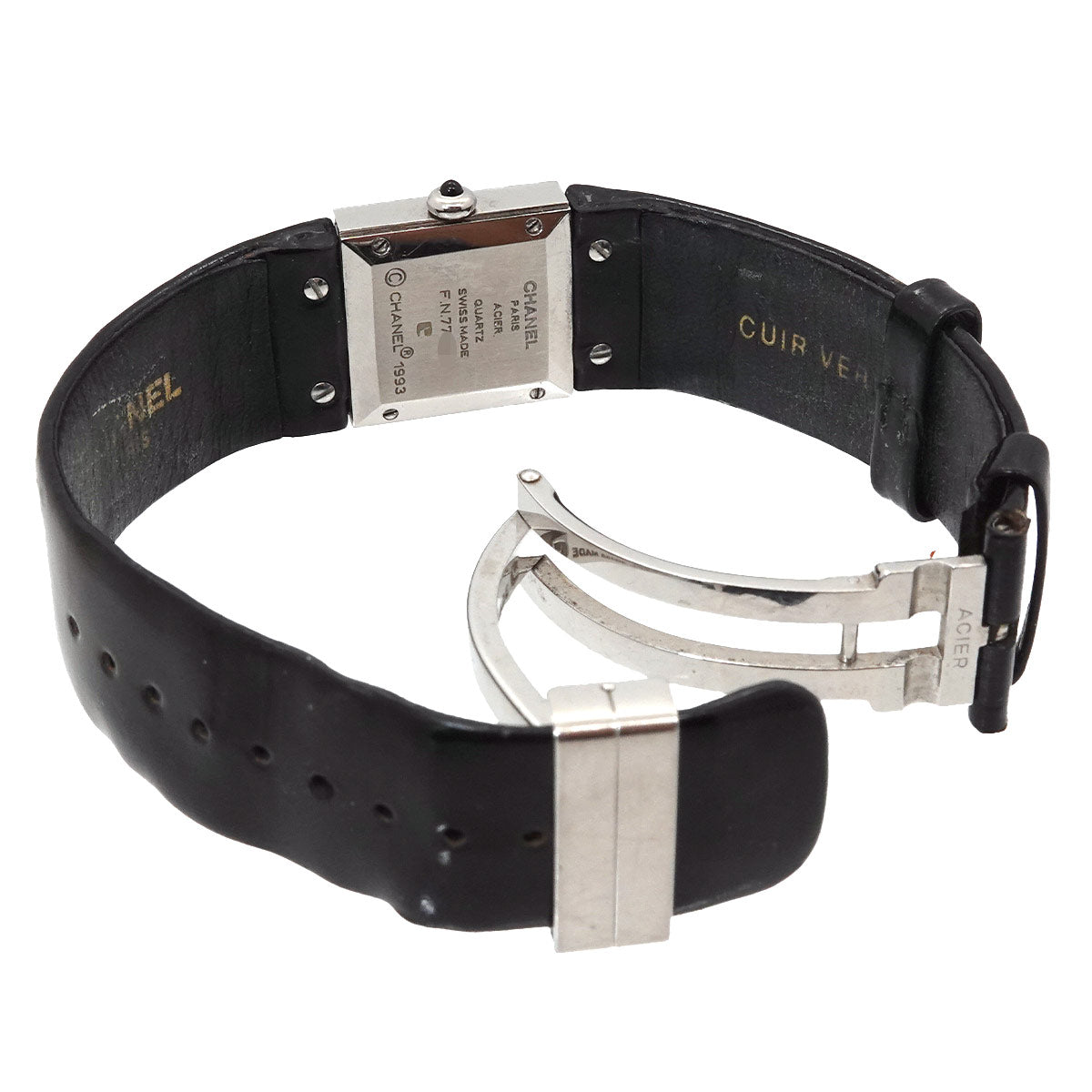Matelasse H0116 Quartz Black Dial Ladies Vintage Watch