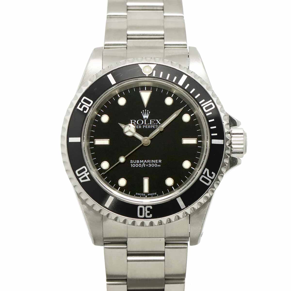Submariner No Date 14060M Serial K Black Dial Mens Watch