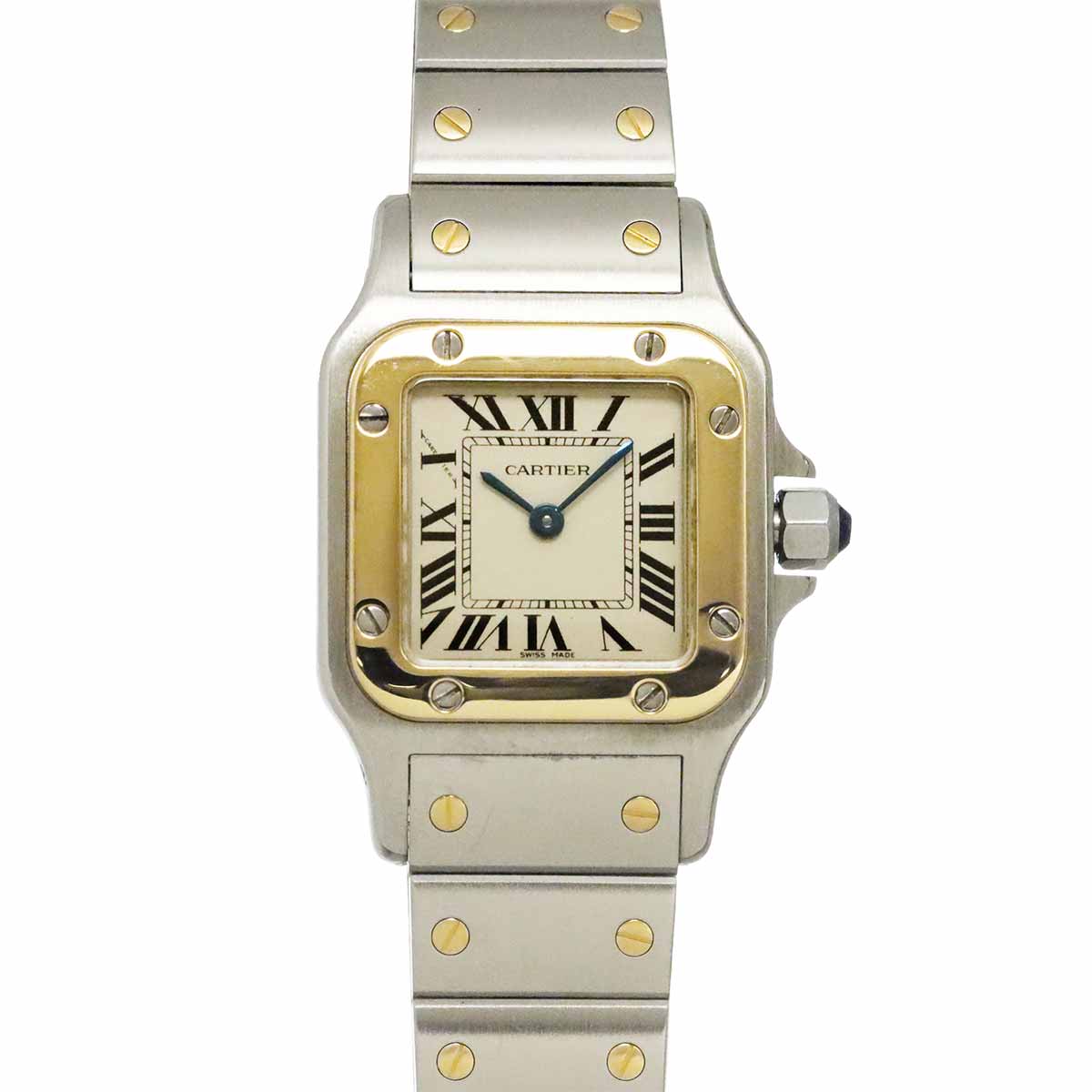 Santos Galbee W20012C4 750 YG Cream Dial Ladies Watch