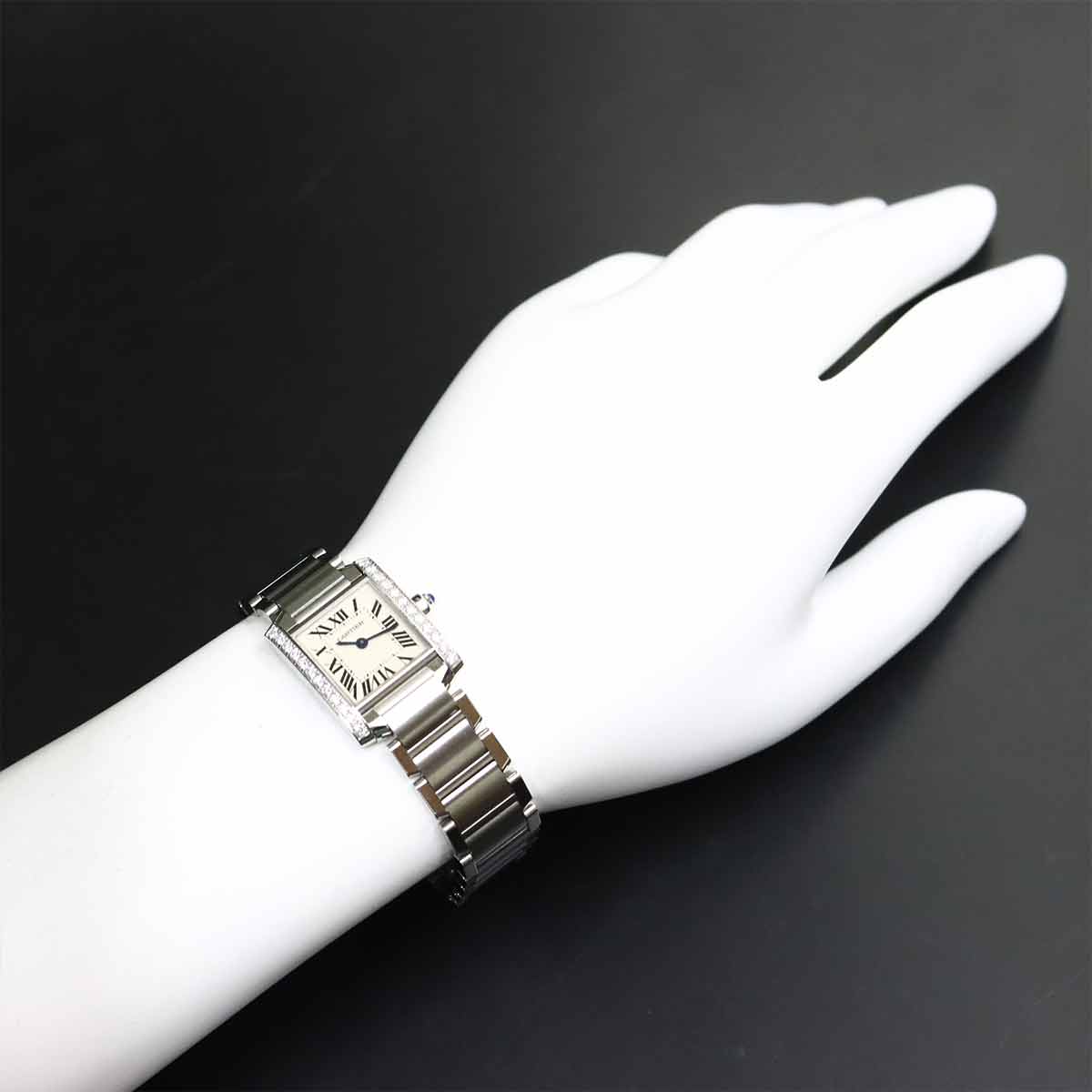 Tank Francaise SM W4TA0008 Diamond Bezel cream Dial Ladies