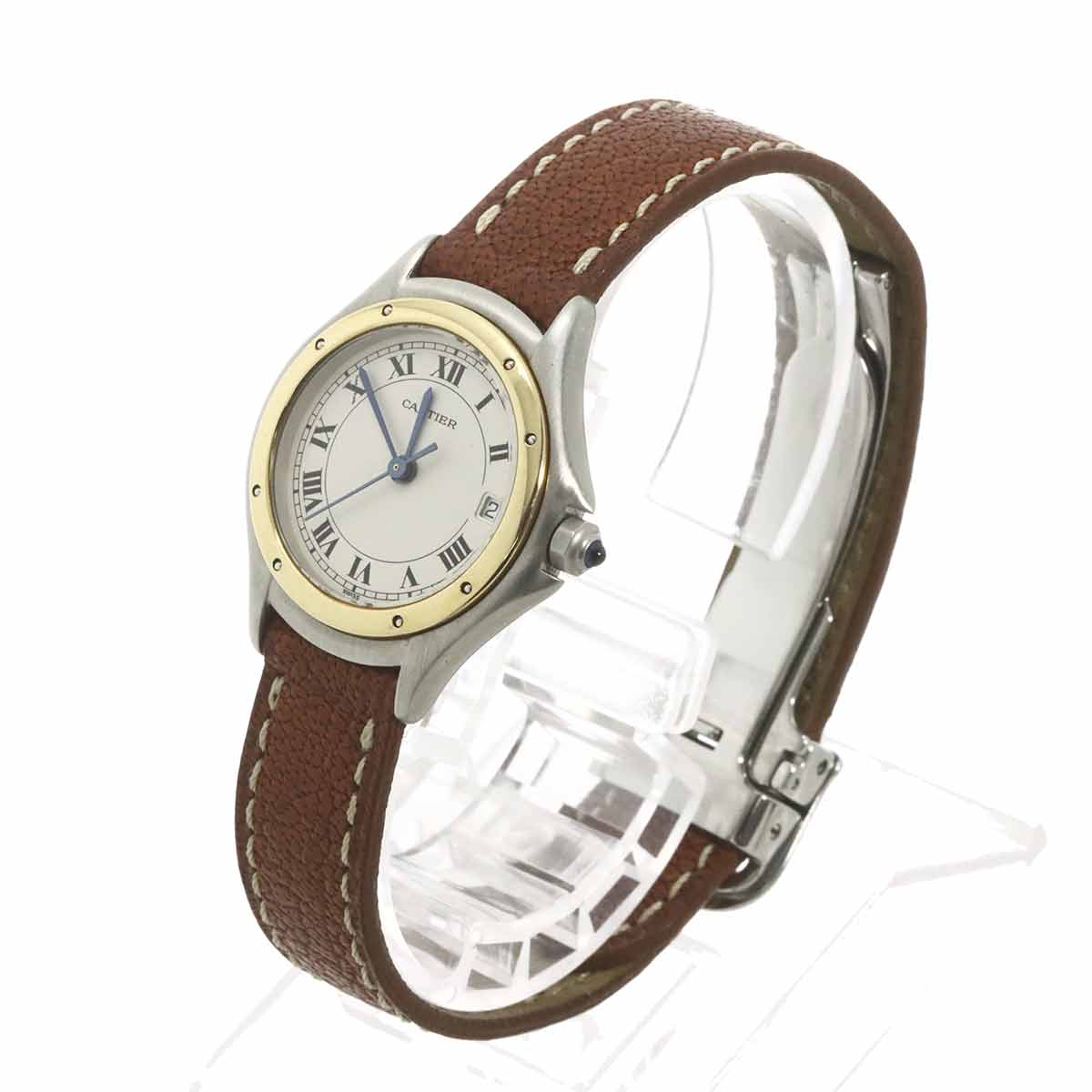 panthere cougar SM W350058A Date YG Quartz cream Dial