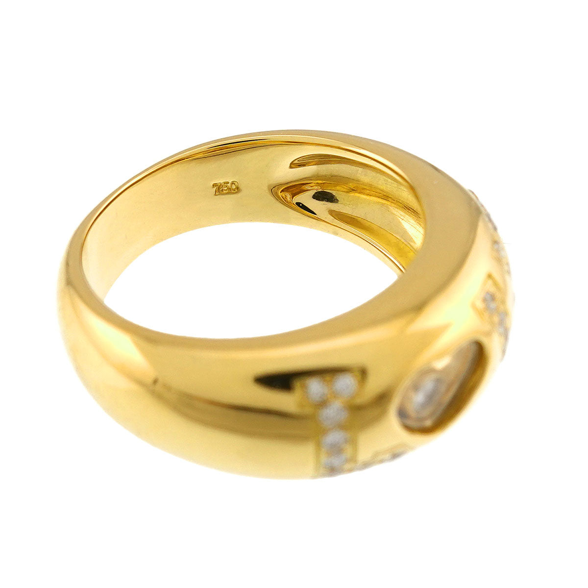 Happy Diamond LOVE Ring 18K YG 750 Size6(US)