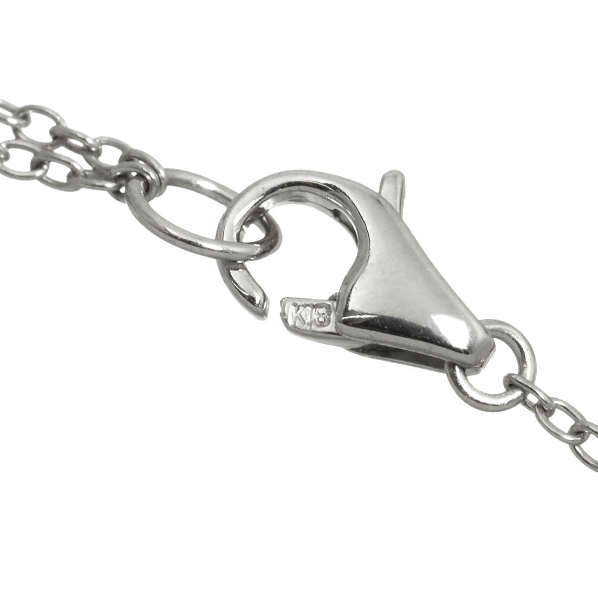 Diamond 0.50ct Necklace 18K White Gold 750