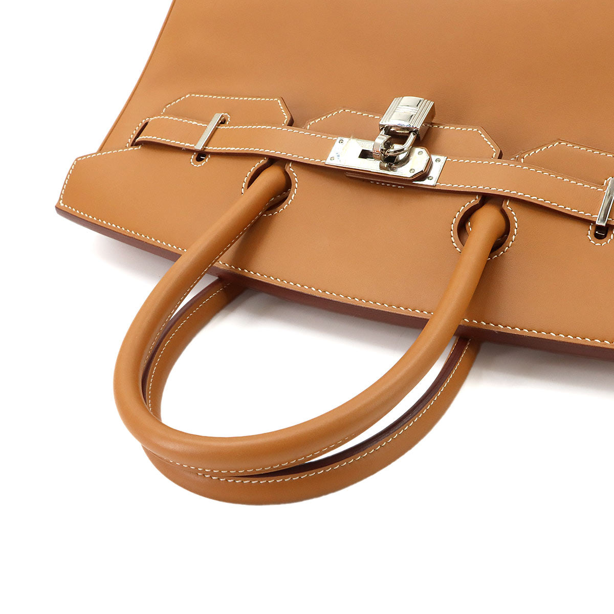Birkin 35 Barenia Natural Hand Bag Purse 90338527