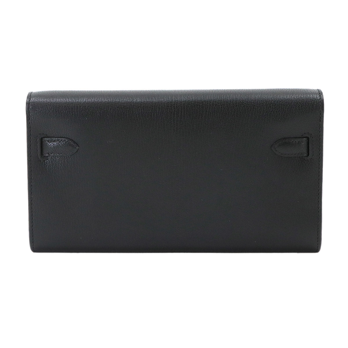 Kelly To Go Shoulder Wallet Chevre Chamkila Black Purse