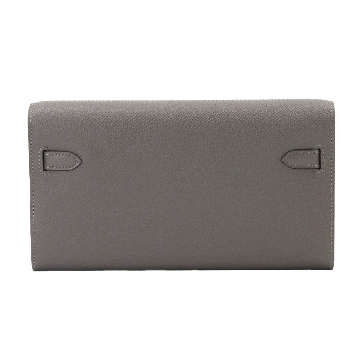 Kelly To Go Shoulder Wallet Epsom Gris Meyer Purse