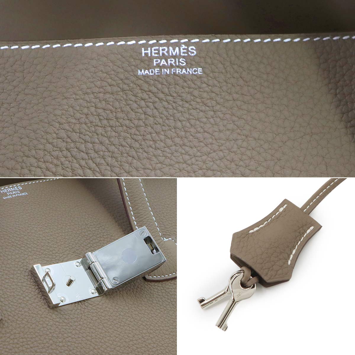 Sack A Depeche Light 36 Briefcase Business Bag Togo Etoupe