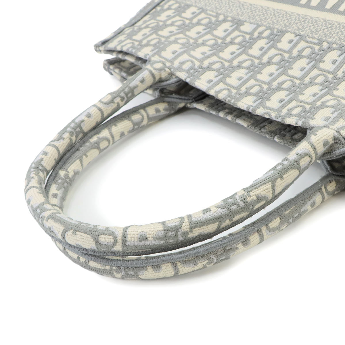Toile de Jouy Book Tote Medium Bag Canvas Grey