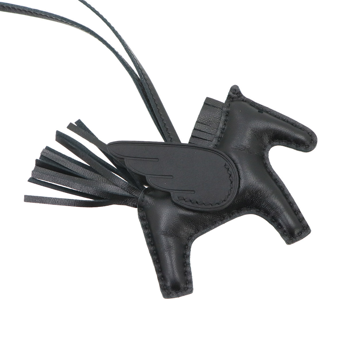 Rodeo Pegasus PM Bag Charm Agneau Milo Veau Swift So Black