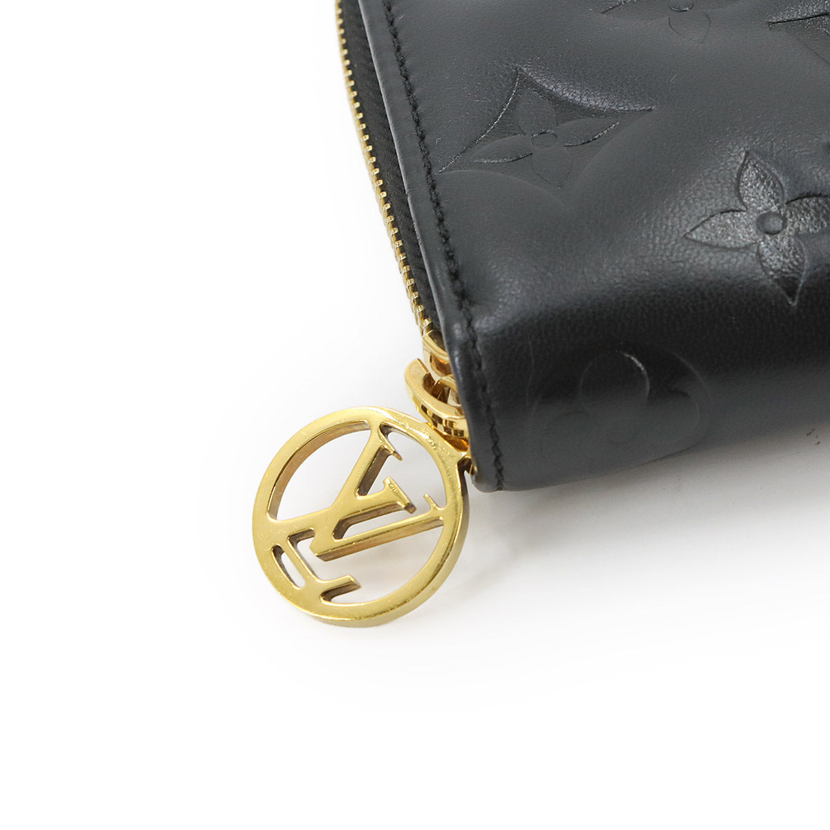 Monogram Coussin Zippy Wallet Leather Noir M81510 Purse