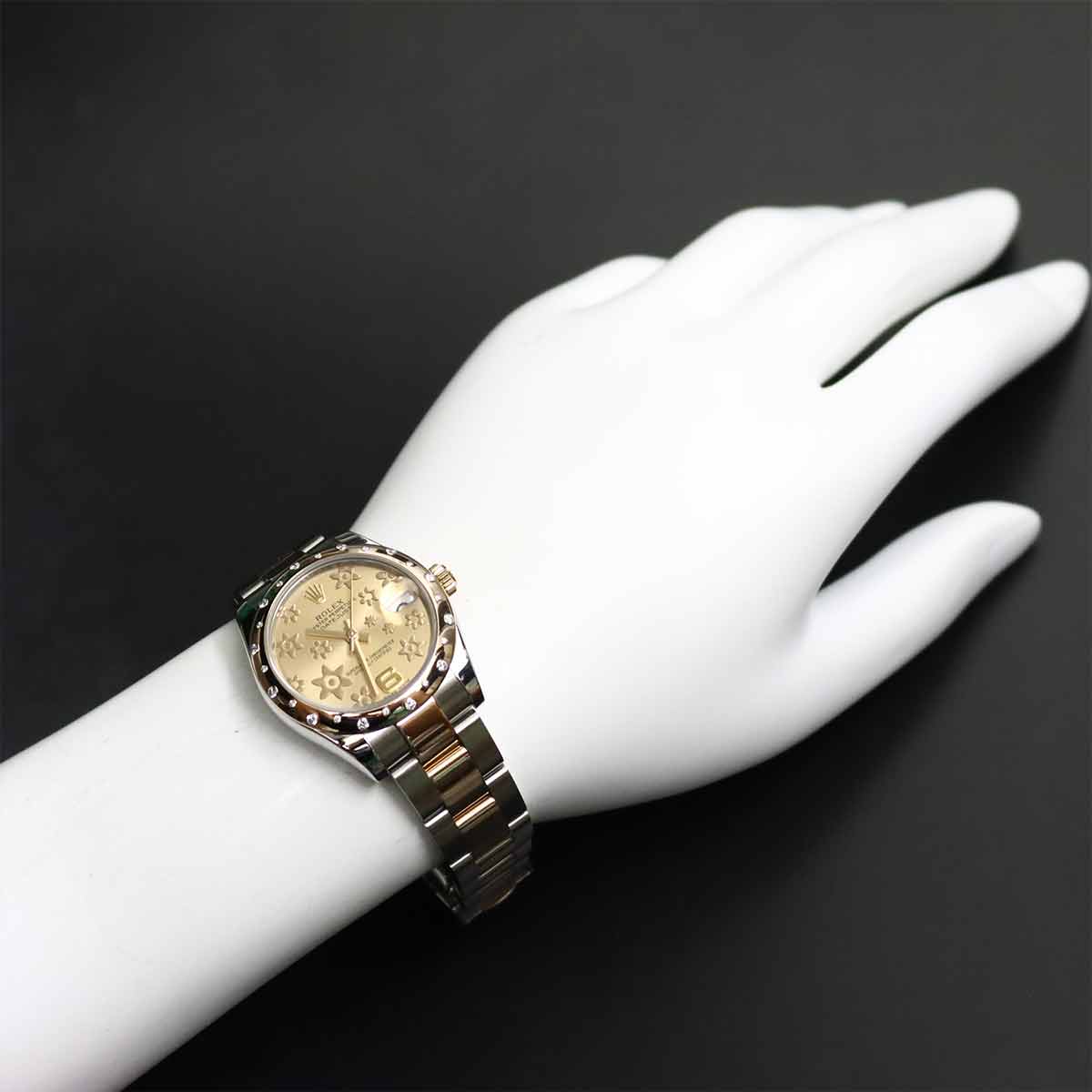Datejust 178341 750 PG Diamond flower Dial Ladies Watch
