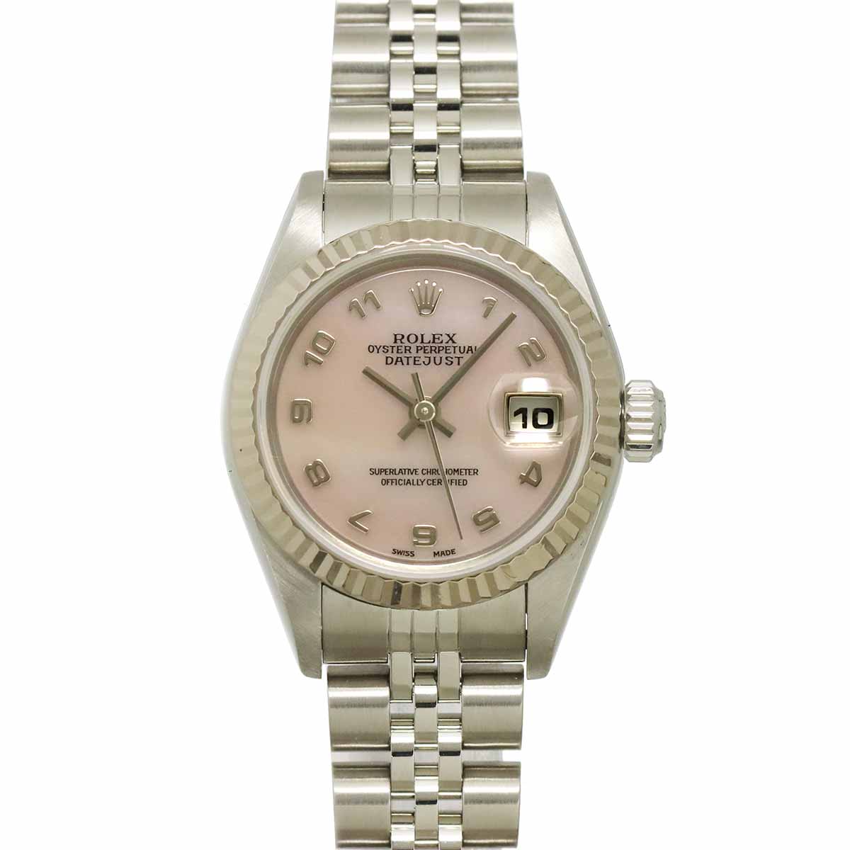 DATE JUST 79174NA Serial Y Pink Shell Dial Automatic 750 WG