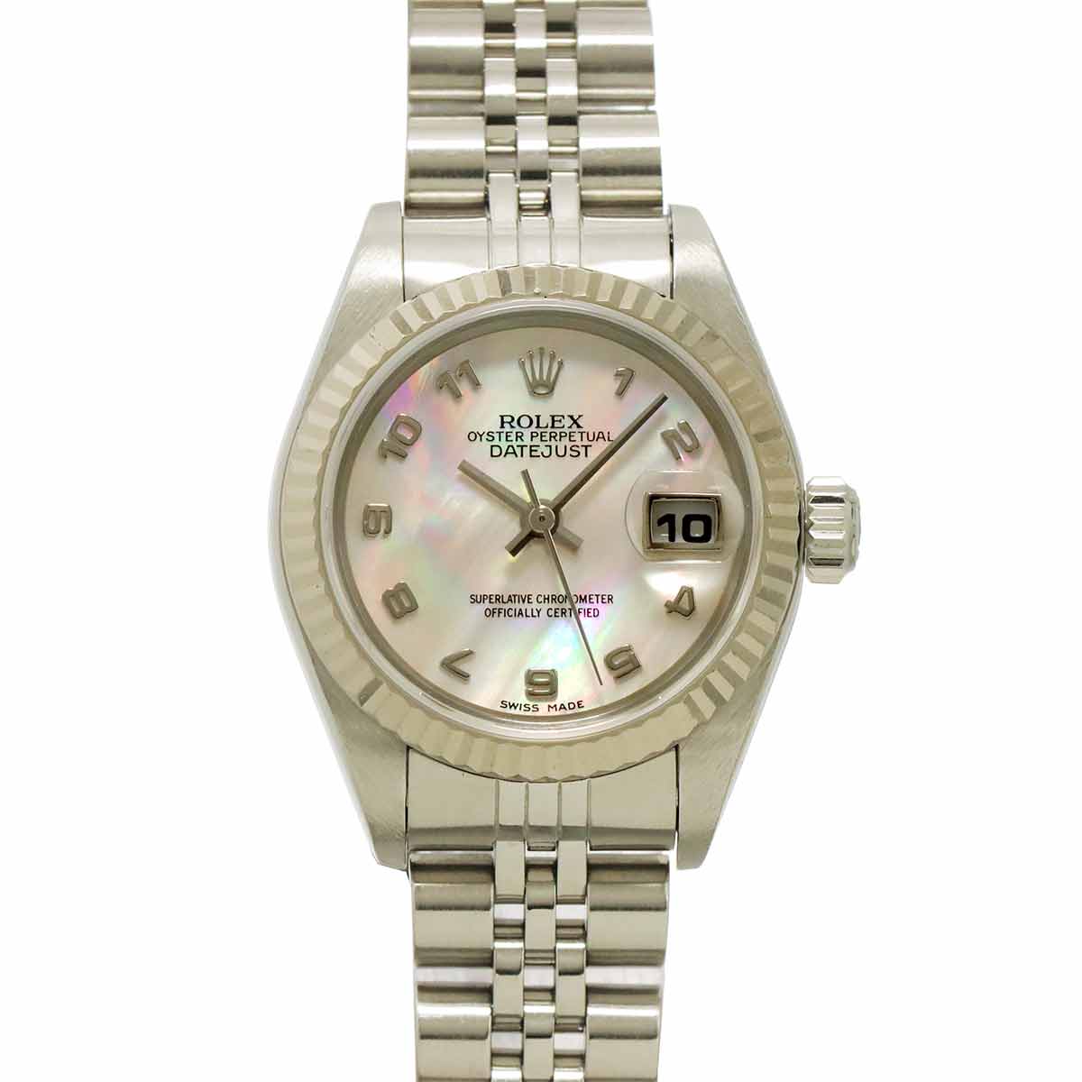 Date Just 79174NR Serial A Pink Shell Dial Automatic 750 WG