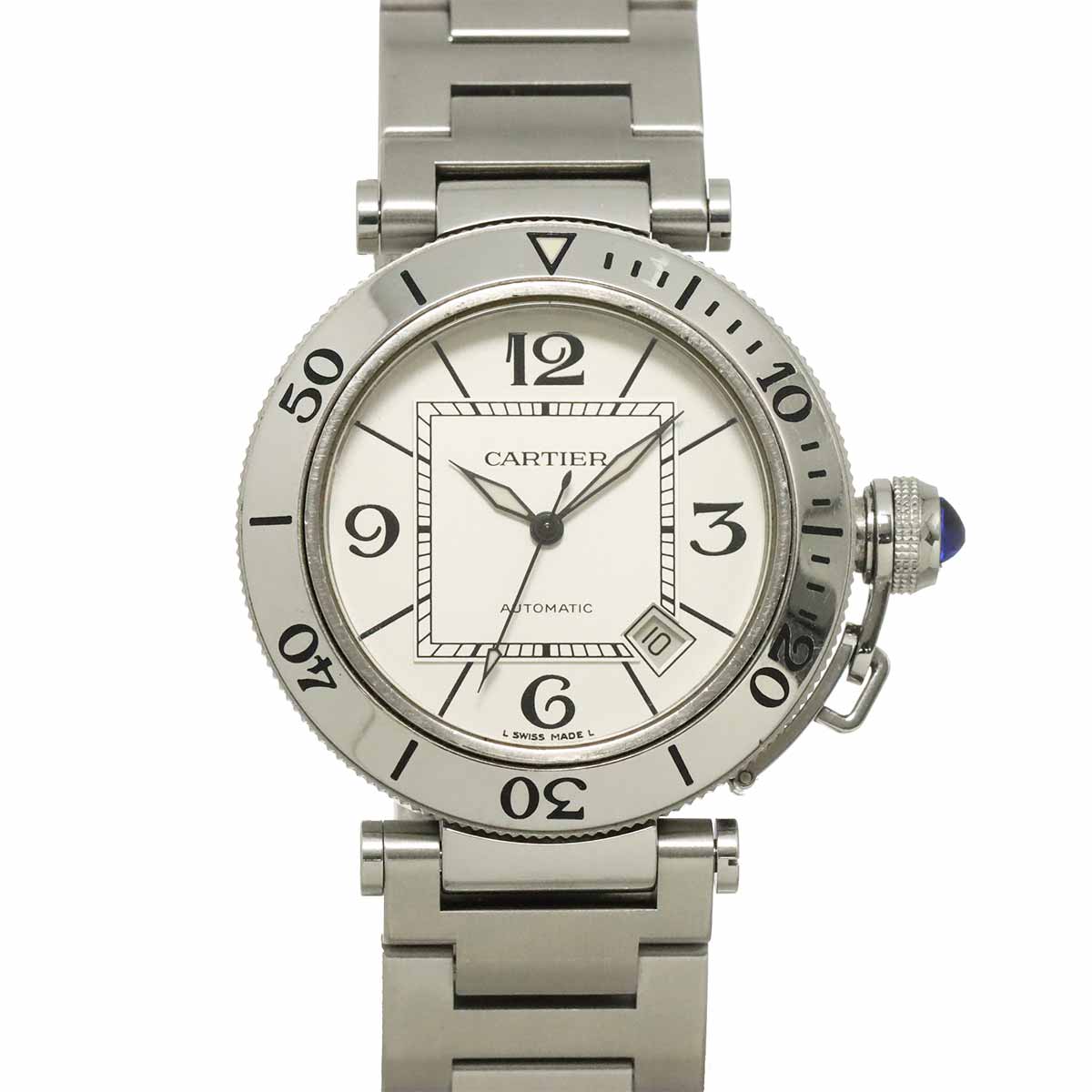 Pasha Seatimer W31080M7 Automatic Date Silver Dial Mens Watch