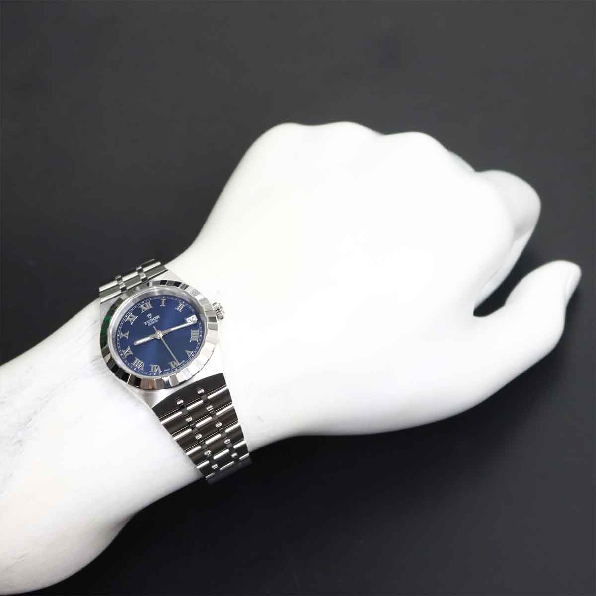 Royal 28400 Automatic Date Blue Dial Boys Watch