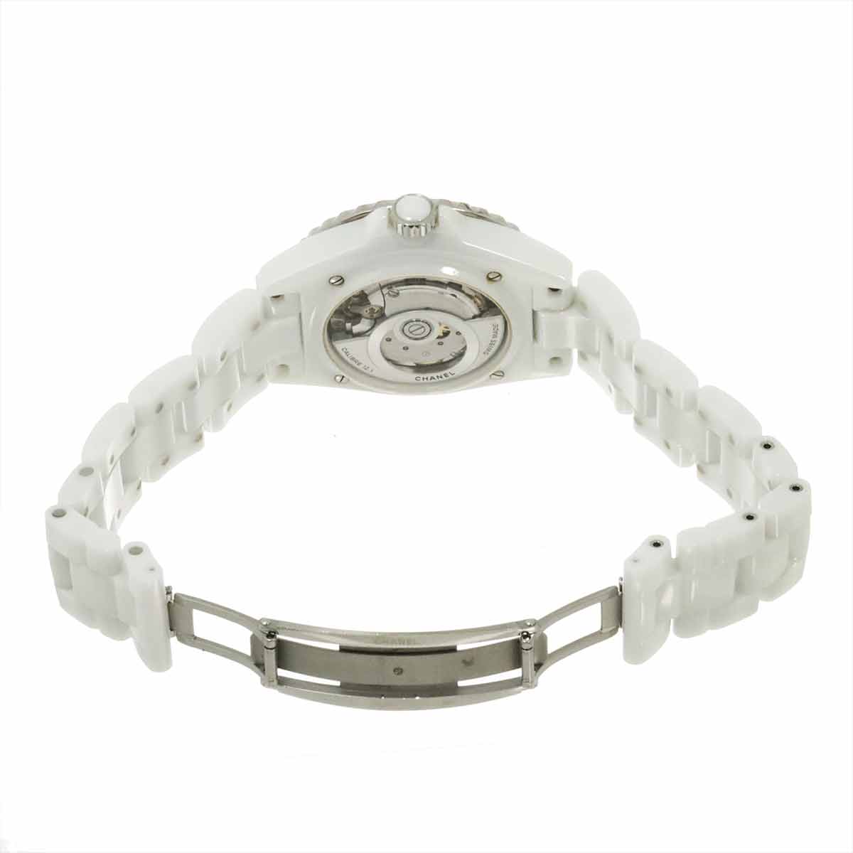 J12 H5705 Date Automatic 12P Diamond White Dial Mens Watch