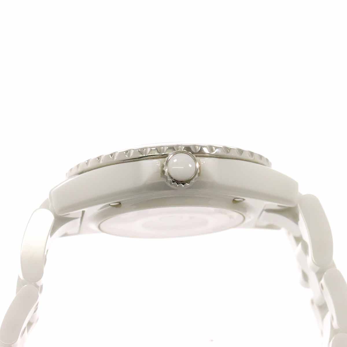 J12 H5705 Date Automatic 12P Diamond White Dial Mens Watch