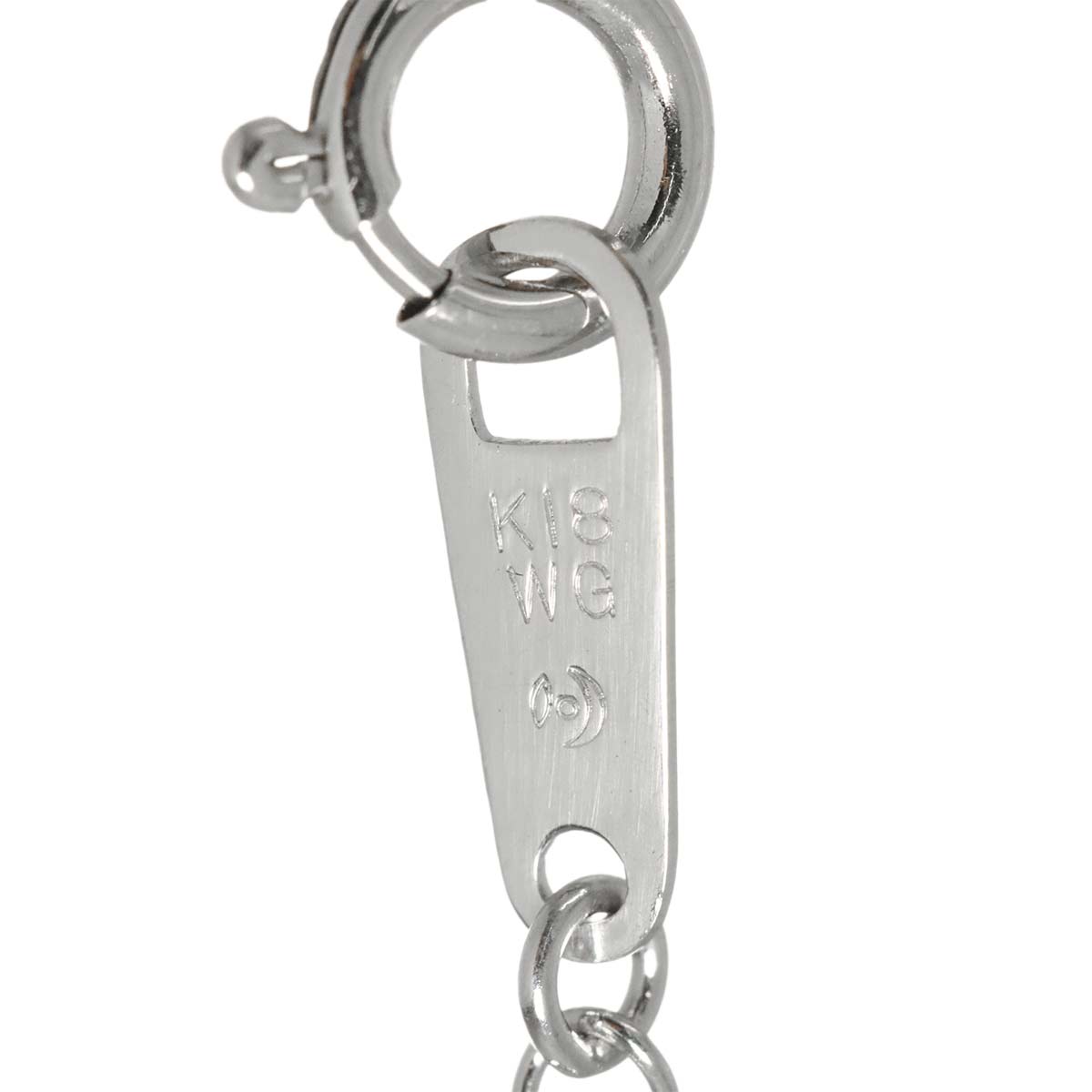 Diamond 0.19ct Necklace 18K WG White Gold 750