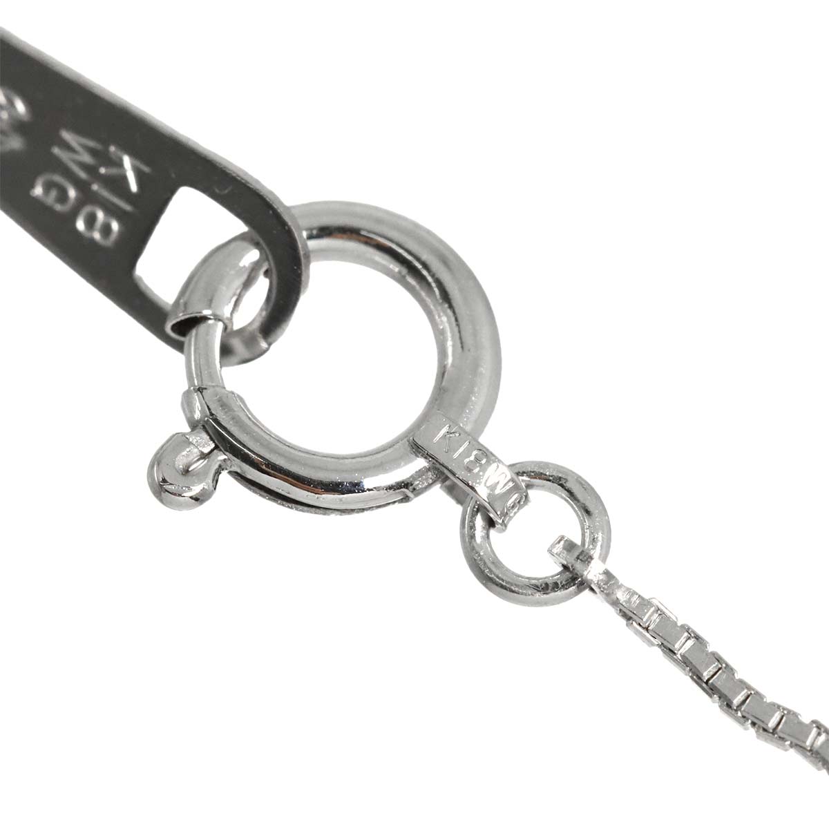 Diamond 0.19ct Necklace 18K WG White Gold 750