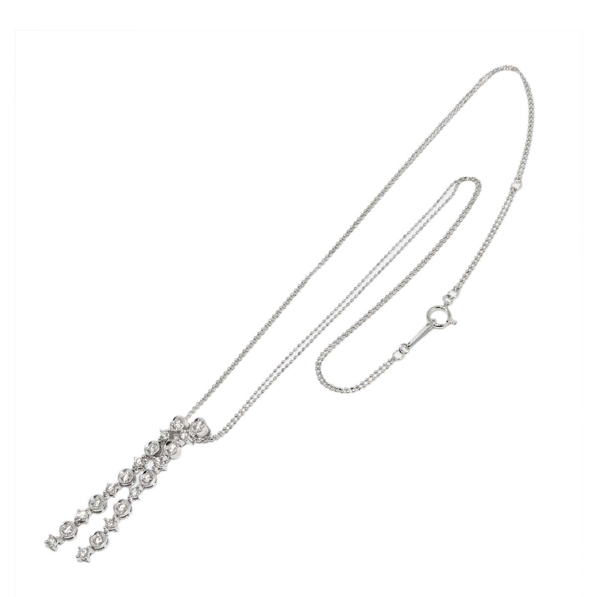 Diamond 1.00ct Necklace White Gold 750
