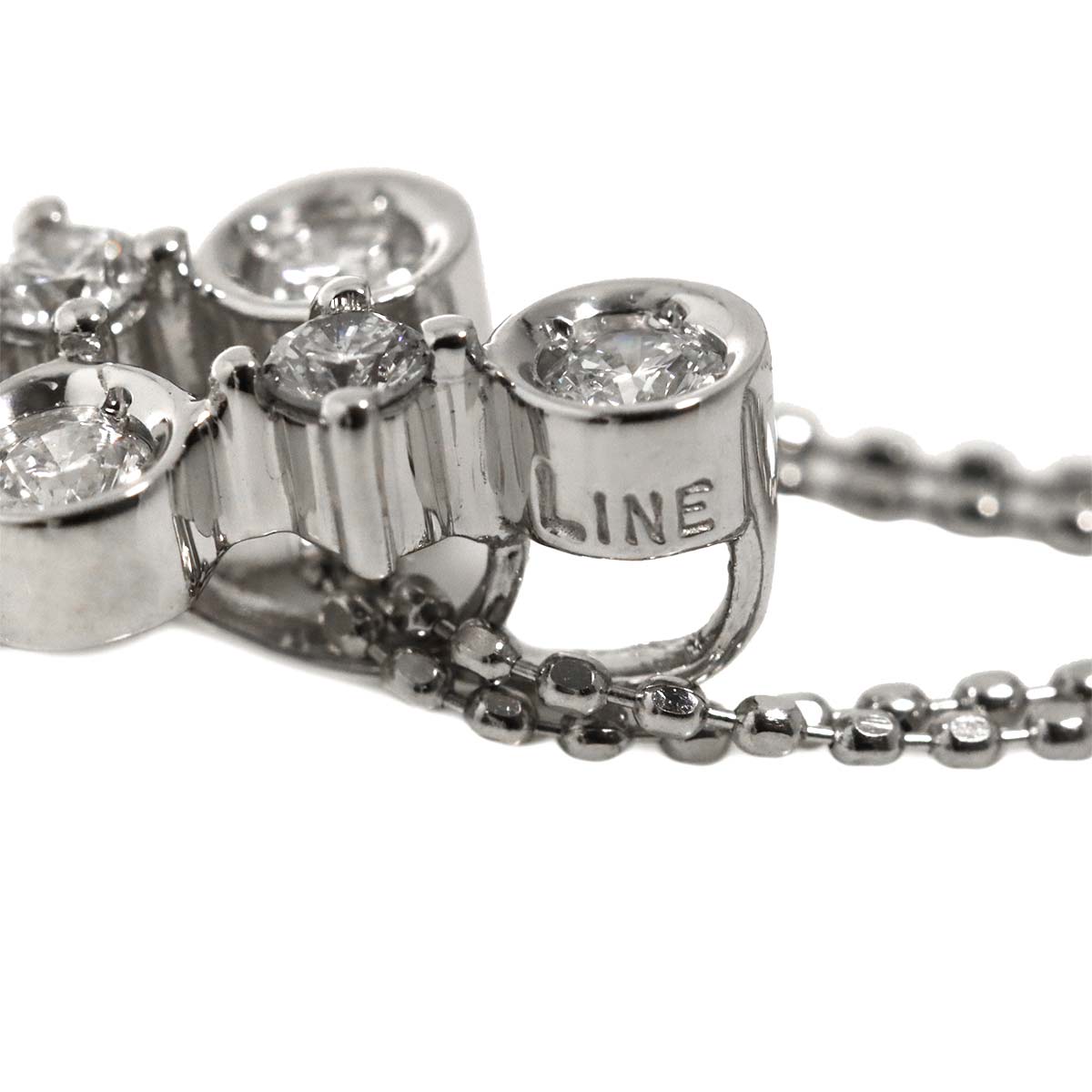 Diamond 1.00ct Necklace White Gold 750