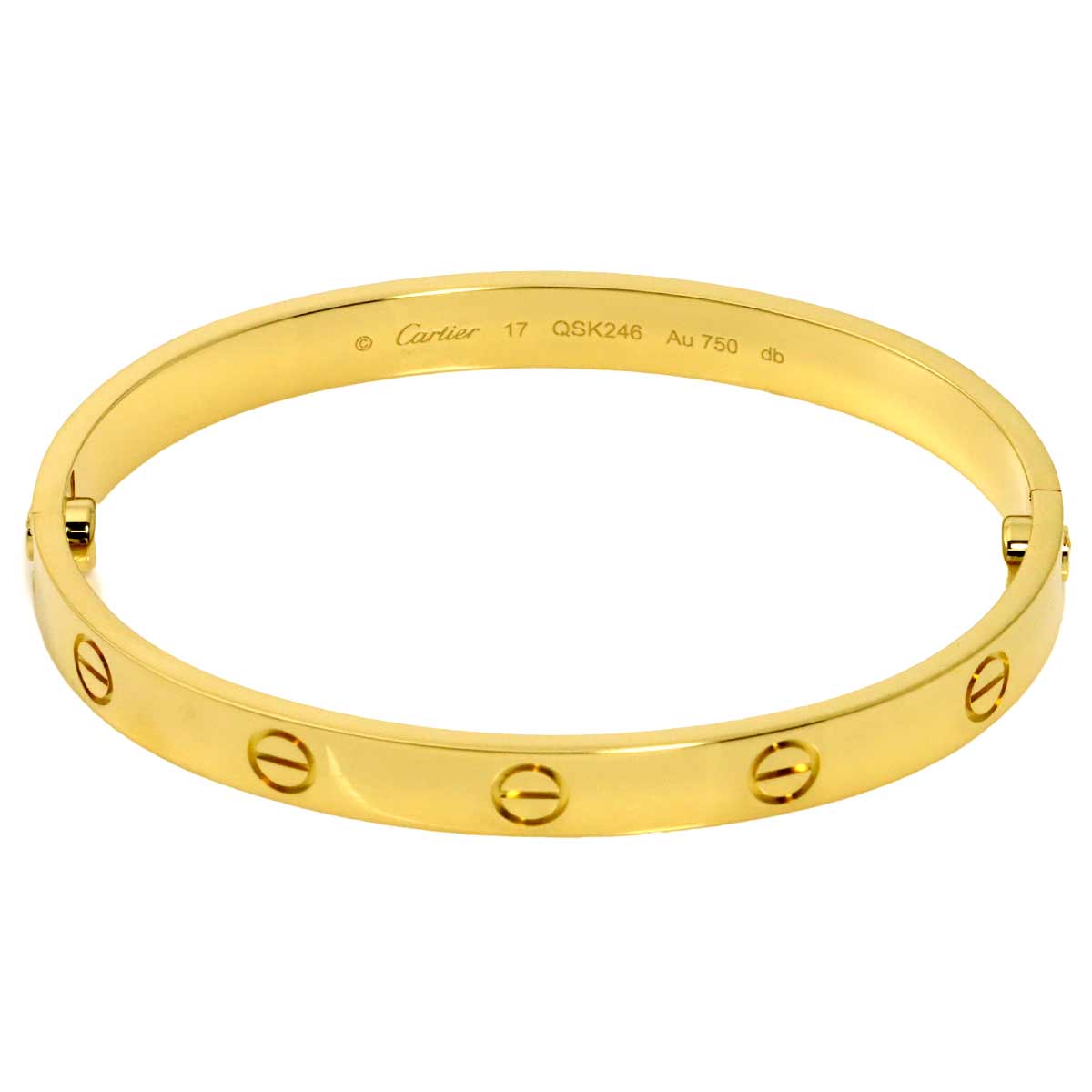 Love Bracelet 18K Yellow Gold 750 brushed Size17