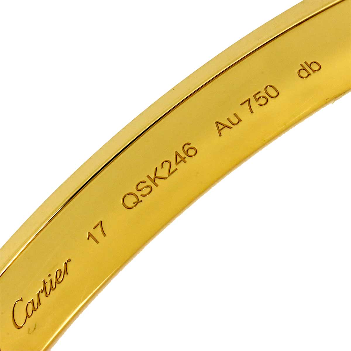 Love Bracelet 18K Yellow Gold 750 brushed Size17