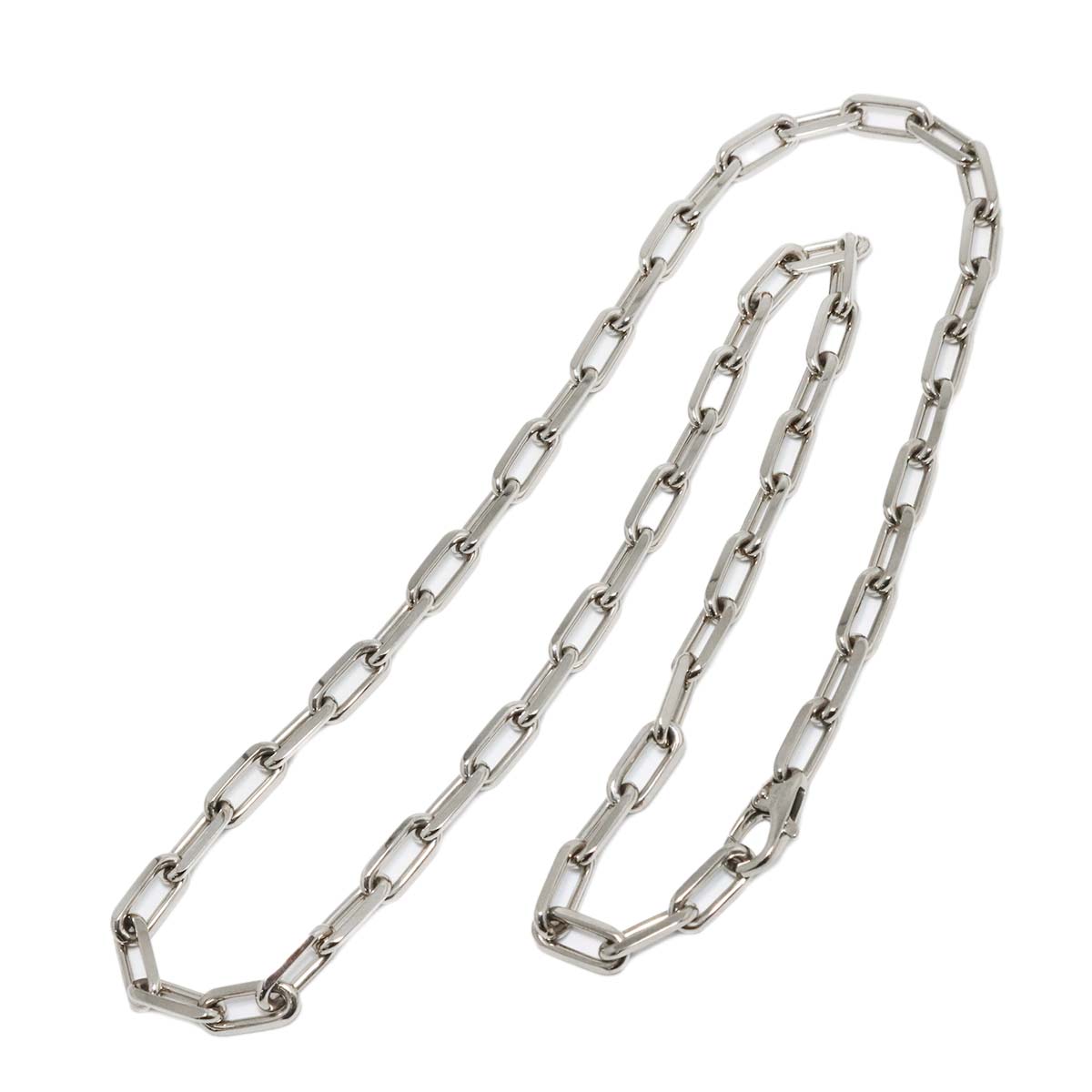 Santos MM Chain Necklace 18K White Gold 750