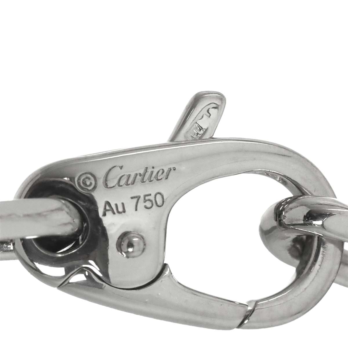 Santos MM Chain Necklace 18K White Gold 750
