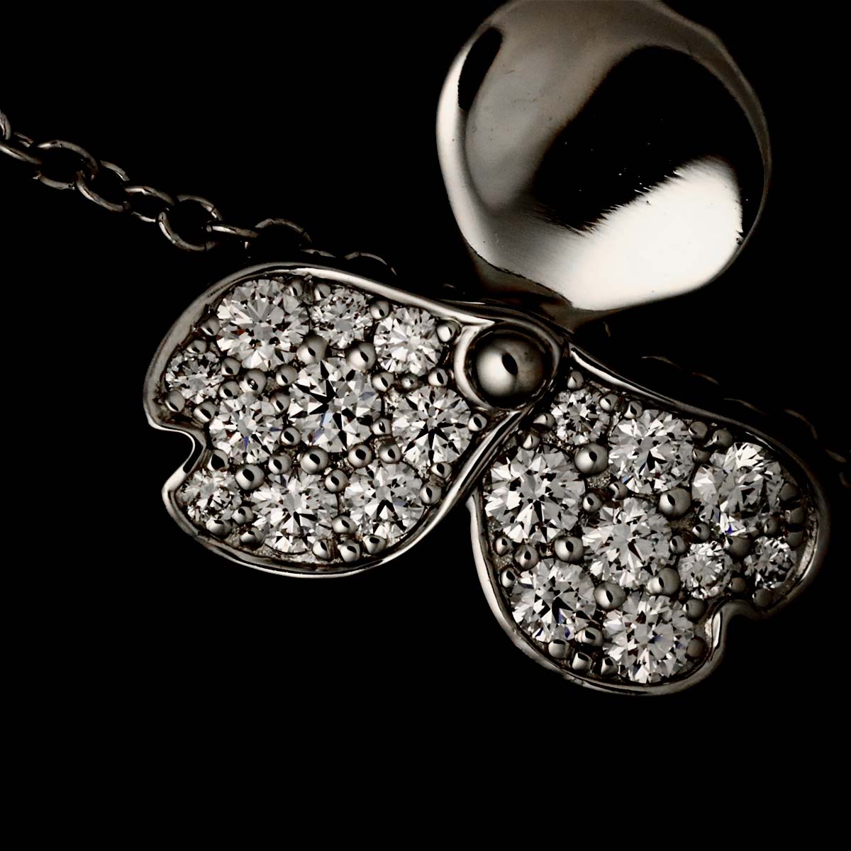 Paper Flower Diamond Bracelet Platinum