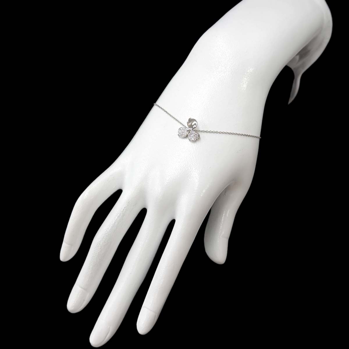 Paper Flower Diamond Bracelet Platinum