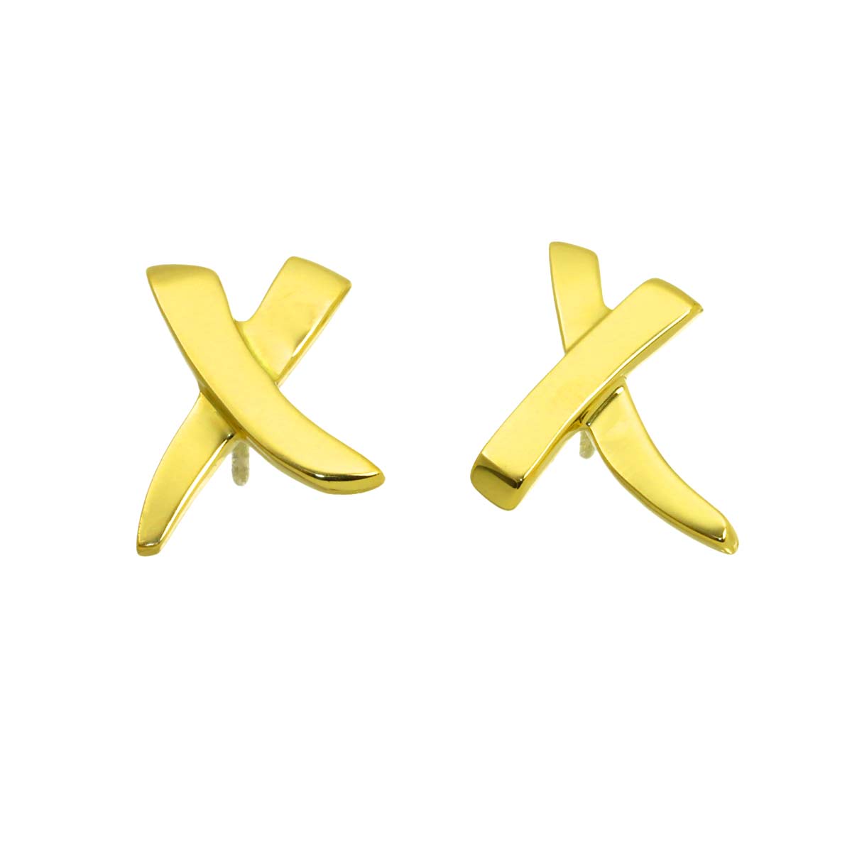 Kiss Earrings Pierced 18K Yellow Gold 750