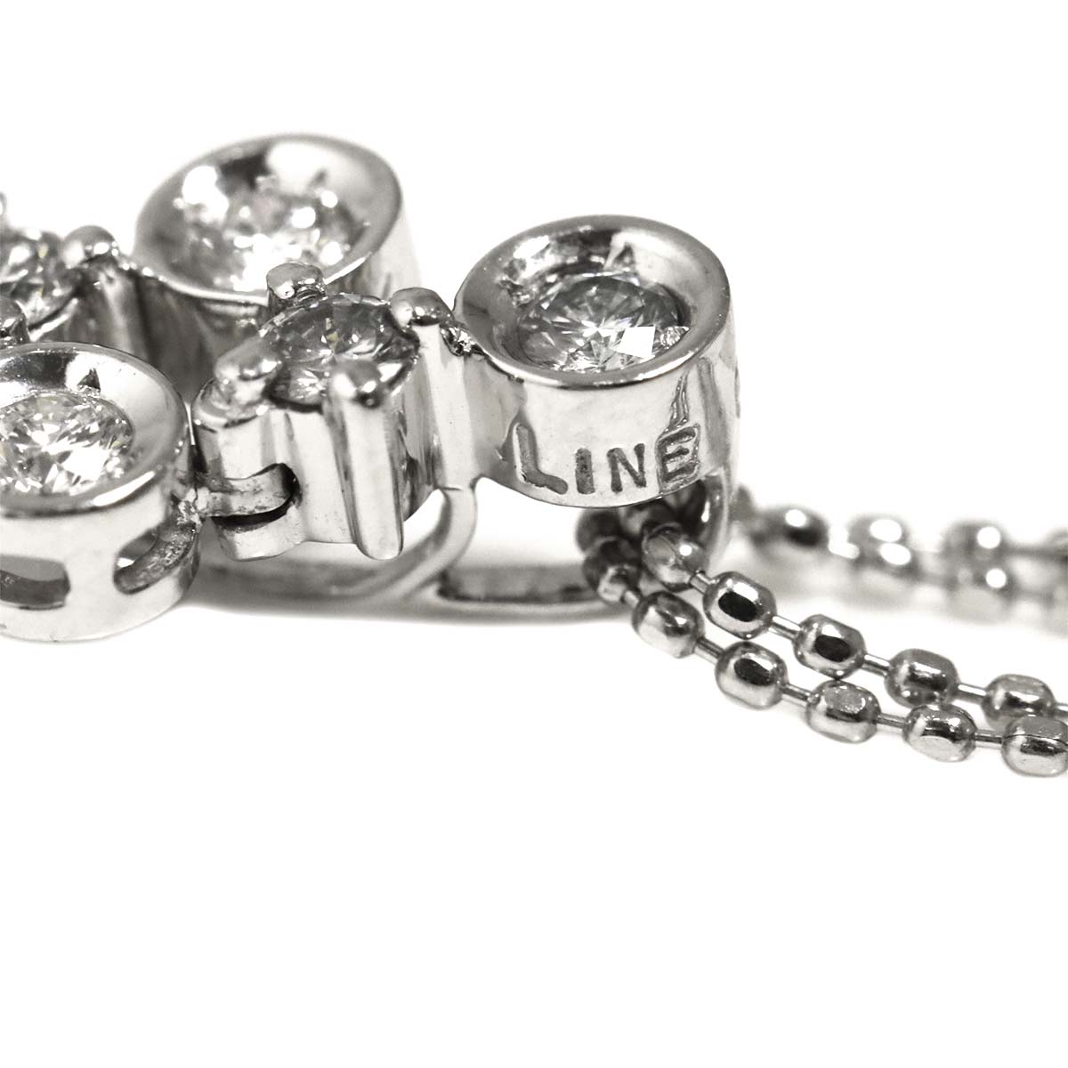 Diamond 0.50ct Necklace White Gold 750