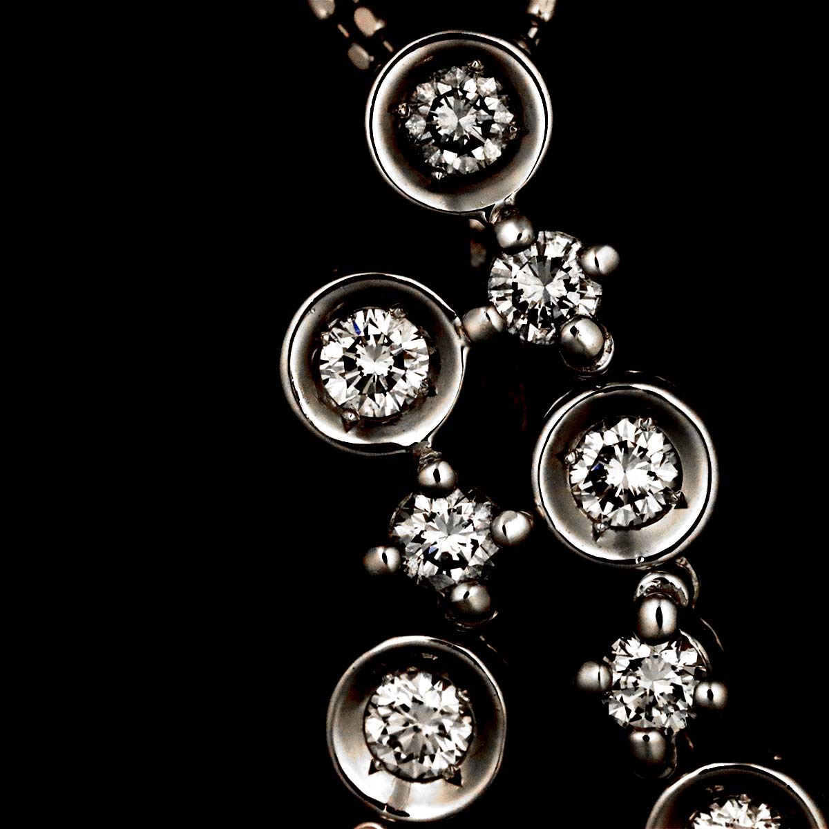Diamond 0.50ct Necklace White Gold 750
