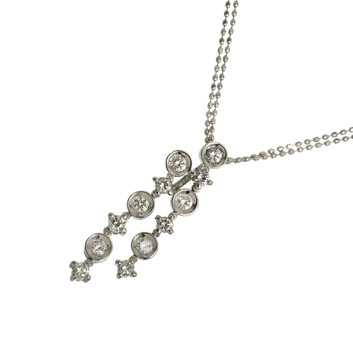 Diamond 0.50ct Necklace White Gold 750