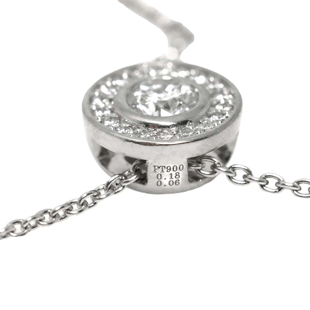 Diamond 0.18/0.139ct Necklace Pt