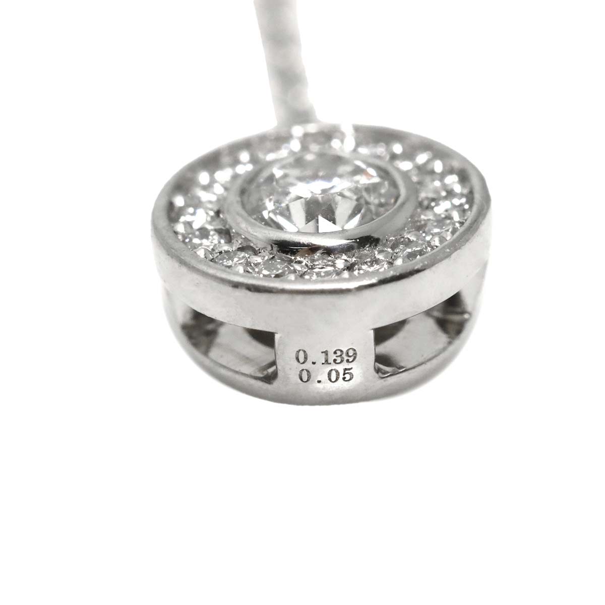Diamond 0.18/0.139ct Necklace Pt