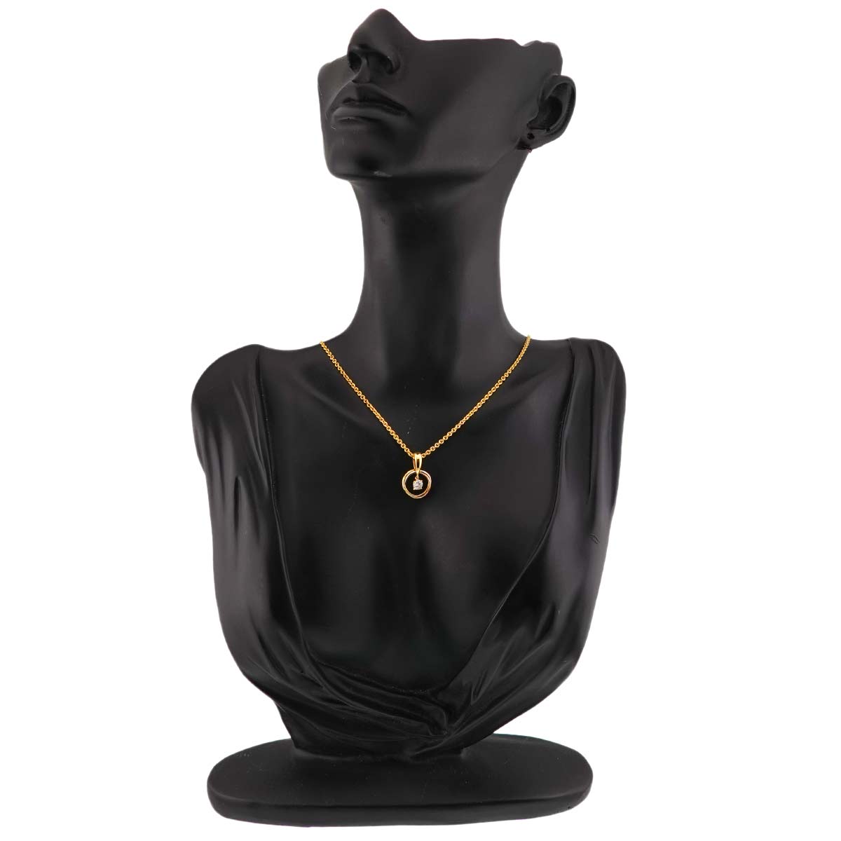 Trinity Diamond Necklace 18K YG WG PG 750
