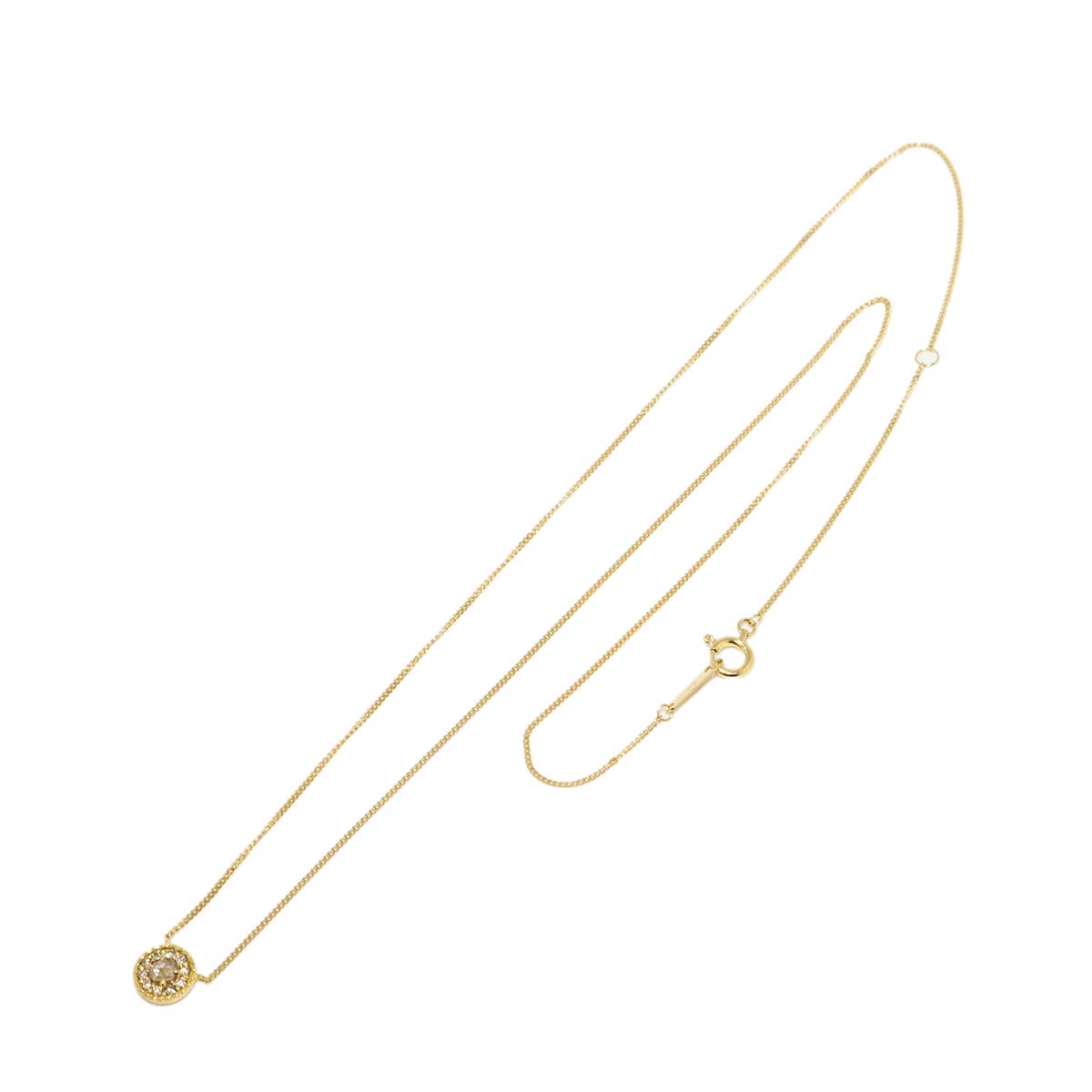 Diamond 0.131ct Necklace 18K YG Yellow Gold 750