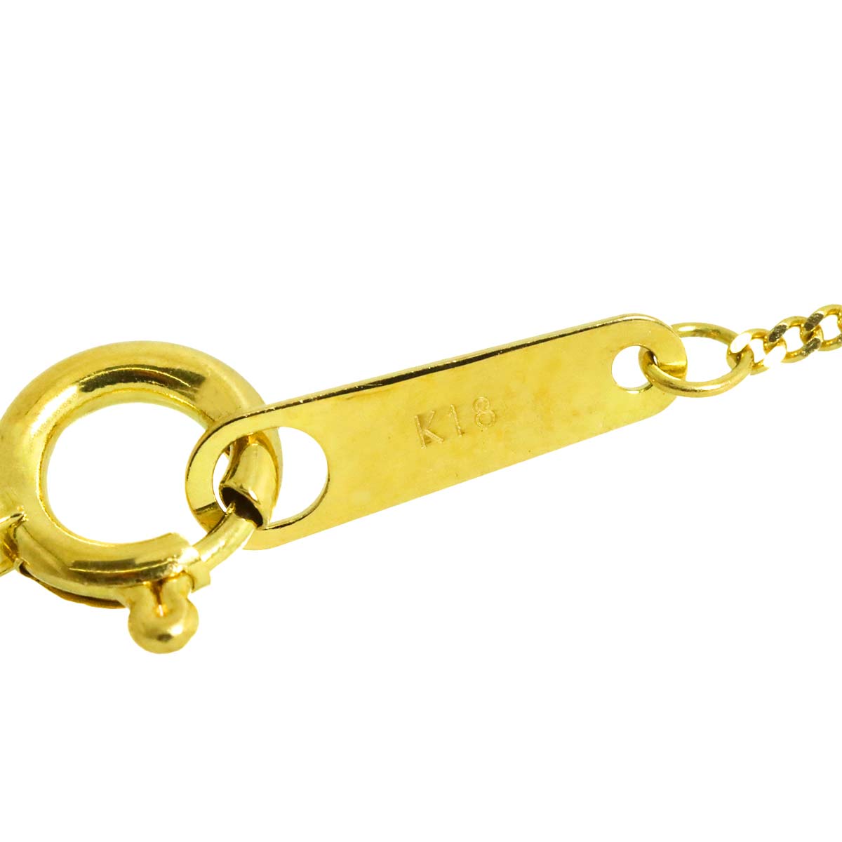 Diamond 0.131ct Necklace 18K YG Yellow Gold 750